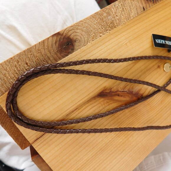 Ladies Dyrberg/Kern Chocolate Brown Leather Necklace - Picture 2 of 4